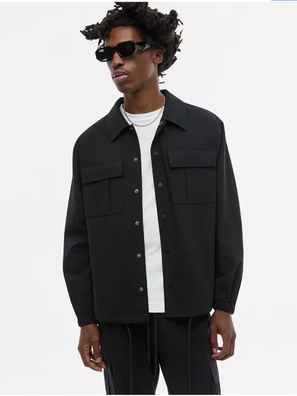 Mode of One
Men's Relaxed-Fit Utility Overshirt, NWT